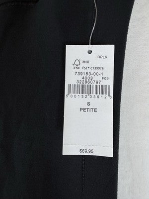 Gap Fit Small Petite Smooth High Rise Crop Flare Leggings Black Women New NWT