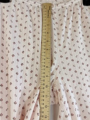 Gap Body Pajama Crop Pants Small Pointelle Pink Floral PJ Womens New