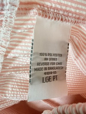 Blair Women’s Clothing Jacket Pants Large Petite Pink Seersucker Outfit Lot Set