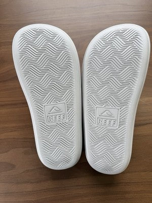 Reef Sandals Women 9 New Cushion Gray Bondi Bay Slides