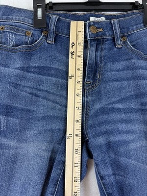 J Crew Jeans 26 Womens Mid Rise Boyfriend Denim Blue