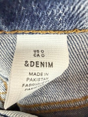 HM Jean Shorts 0 Women High Rise Roll Cuff Blue  Denim