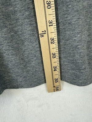 J Jill Dress Medium Pure Jill Gray Long Sleeve Pockets A Line Pima Modal Womens