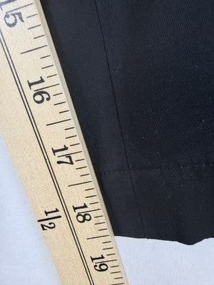Talbots Perfect Skimmer Pants 16 Petite Black 16P Womens Capris Cotton Stretch