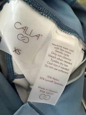 Calia By Carrie Underwood XS Inspire 7/8 Legging Blue Mountain Mist Womens NEW