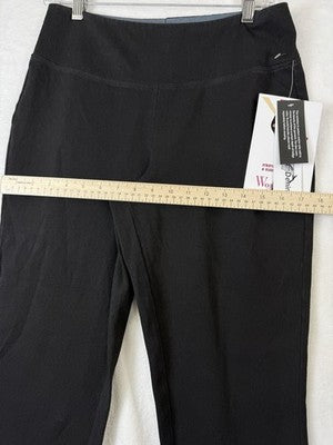 Women With Control Capri Pants Small Petite Scallop Hem Denim Jeans Black New
