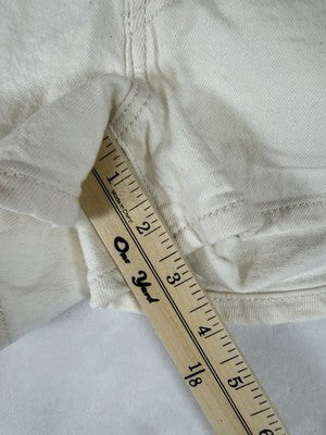 Levis 501 Shorts 26 Womens White Ivory Button Fly Original