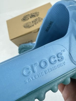 Salehe Bembury x Crocs Pollex Slides 12 Men Tashmoo Blue Sandals New In Box