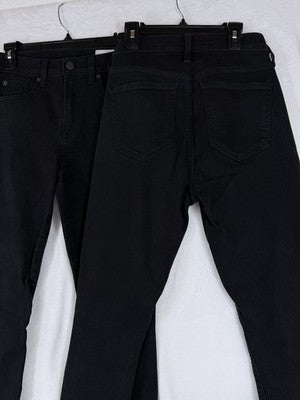 Gap True Skinny High Rise Jeans 27 4 Long Black Denim Lot 2 Pairs Womens