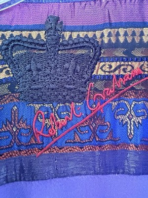 Robert Graham Shirt 2XL Long Sleeve Mens Purple Iridescent Button Up Flip Cuffs