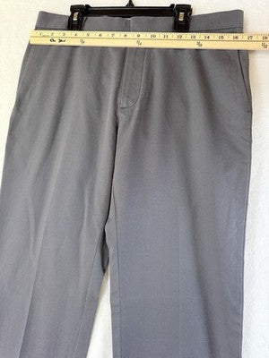 Banana Republic Dress Pants 32x34 Mens Gray Non Iron Slim Fit 100% Cotton