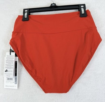 Calia Swim Bottom XS Red High Rise Wide Band Womens Tankini Swimwear New NWT