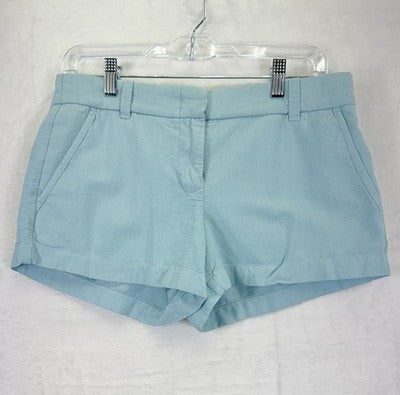J Crew Chino Shorts Womens 4 100% Cotton Blue Womens 2.5”