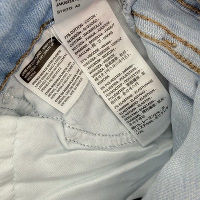 Levis 721 High Rise Skinny 24 24x30 00 Womens Light Blue High Rise New NWT