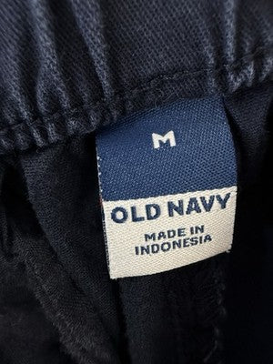 Old Navy OG Shorts Womens Medium Navy Blue 5.5” Elastic Back Flat Front