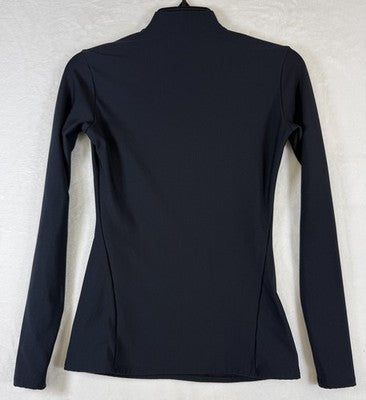 Under Armour Cold Gear Womens Medium Mock Neck Top Shirt Black ColdGear