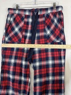 Aerie Flannel Pajama Pants Medium Red Plaid Drawstring PJ Sleep Womens