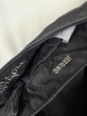 American Eagle Jeans Women 10 Short Jeggings Black Skinny Denim