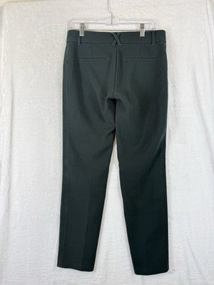Anthropologie Pants Women 4 Cartonnier Green Seamed Mid Rise