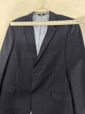 Tommy Hilfiger Blazer Men’s 42 Regular Blue 100% Wool 2 Button Suit Jacket