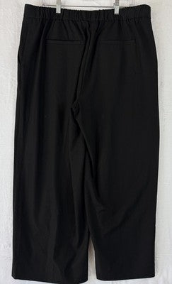 Banana Republic Hayden Wide Leg Pants 18 Black High Rise Womens New NWT