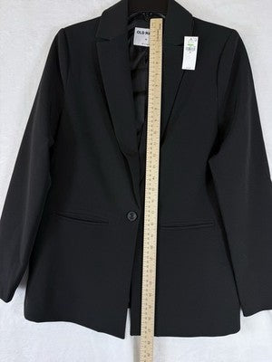 Old Navy Blazer Women XS Black Jacket Classic Stretch New NWT