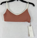 Calia Swim Top Small Strappy Warm Terracotta Bikini Swimwear New NWT