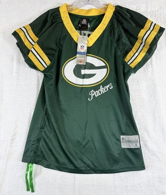 Green Bay Packers Jersey Womens Large Reebok Matthews Rhinestones NFL New NWT