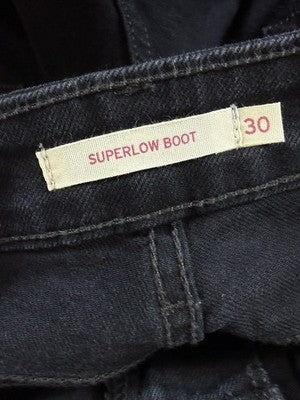 Levis Superlow Bootcut Jeans 30 Womens 30x34 Black Low Rise Boot Cut Levi’s