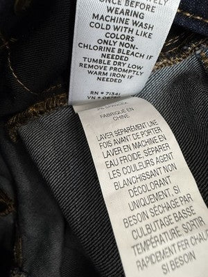 LL Bean Signature Straight Leg  Jeans 10 Womens Dark Blue Denim Mid Rise 293455