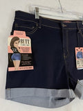 Wax Jeans But I Love You Shorts 3X Dark Blue Butt Lifting Jean 3” Womens New