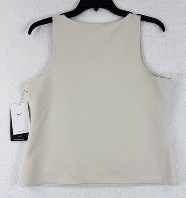 Nike Form Tank Top Large Womens Beige Sleeveless Workout New NWT $65