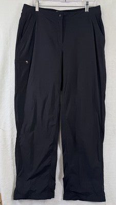 LL Bean Womens Utility Pants 12 Black Nylon Stretch Hiking