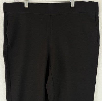 NYDJ Leggings 14W Black Ponte Knit Lift Tuck Technology Womens