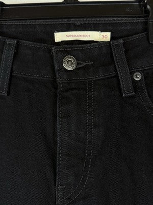 Levis Superlow Bootcut Jeans 30 Womens 30x34 Black Low Rise Boot Cut Levi’s