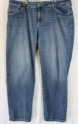 Mavi Ada Boyfriend Jeans 33 Blue Denim Womens Mid Rise Premium 33x27