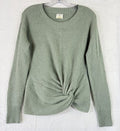 Offline By Aerie Sweater XS Green Tops Twist Front Long Sleeve Womens