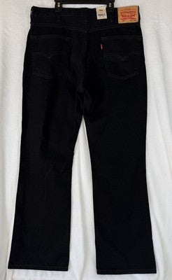 Levis 517 Jeans Boot Cut Mens 34x30 Black Bootcut  New NWT