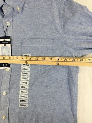 Gap Mens Shirt Small Oxford Button Down Blue Long Sleeve New NWT