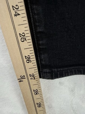 J Crew 9” Mid Rise Skinny Jeans 31 Womens Black Denim