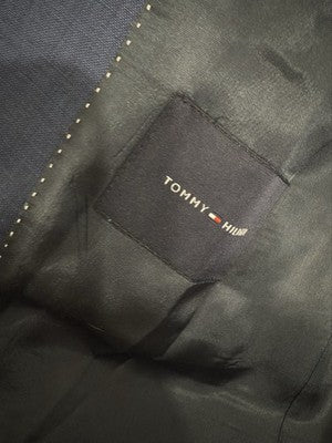 Tommy Hilfiger Blazer Men’s 42 Regular Blue 100% Wool 2 Button Suit Jacket