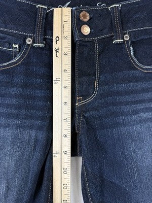 American Eagle Artist Crop Jeans 6 Womens Dark Blue