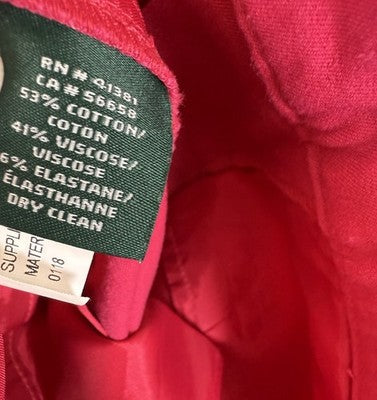 Lauren Ralph Lauren Shorts 10 Petite Fuschia Bright Pink Bermuda Chino Women 10P