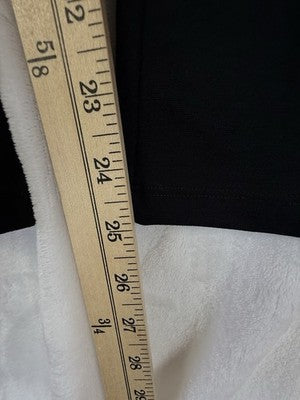 American Giant Knit Pants 14 Womens Black Pull On Straight Leg Made In USA