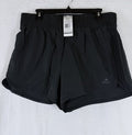 Adidas Womens Pacer Shorts XL Black High Waisted 3” 3 Stripes Gym New NWT