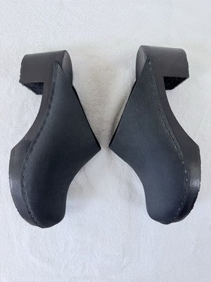 BRYR Clogs 35 Black Worker Leather Womens 5 Shoes Made In San Francisco USA