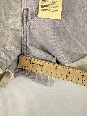 Levis 501 Shorts Women 26 Purple Cut Off Button Fly New NWT