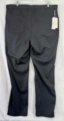 Hart Schaffner Marx Luxury Performance Pants 38x30 Black Golf Mens New NWT