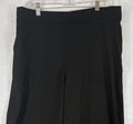 Max Studio Wide Leg Pants XL Black Pull On Womens