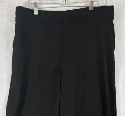 Max Studio Wide Leg Pants XL Black Pull On Womens